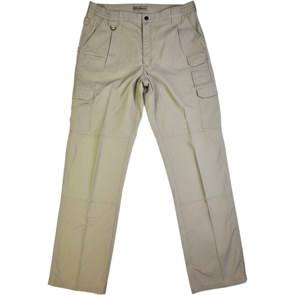 5.11 Tactical Pro Pants Mens 38x34 Khaki Ripstop Cargo Work Trousers 74273-162